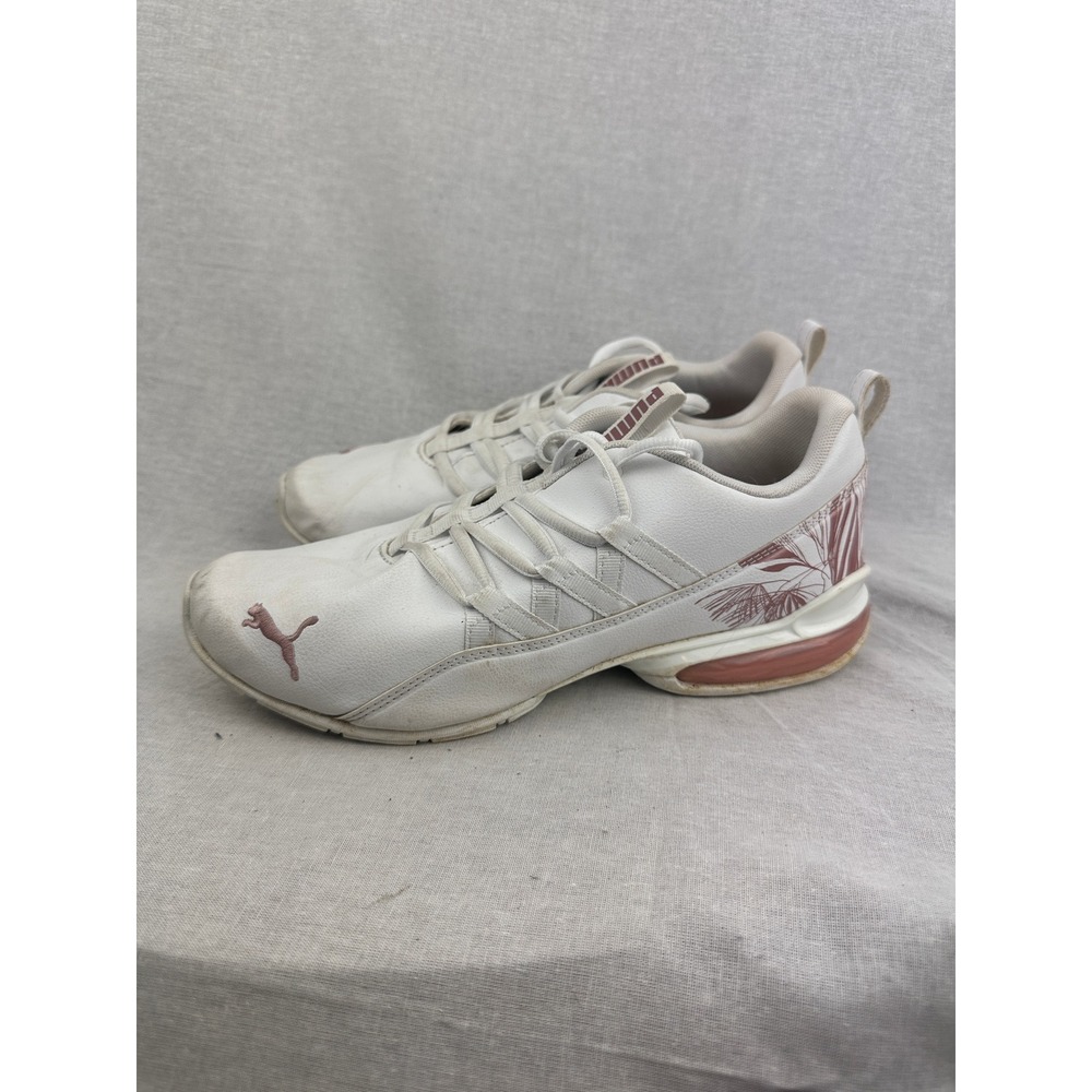 Puma Cell Vive Tropical Womens White Rose Gold Sneakers 377335-01 Size 9